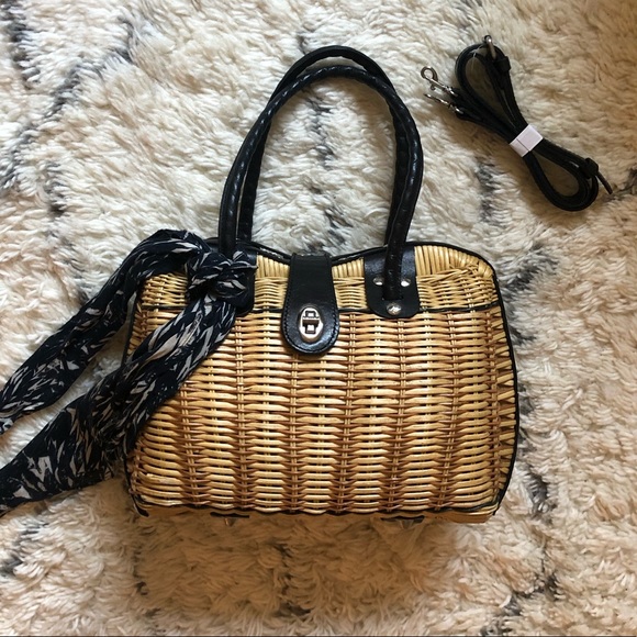 Patricia Nash Handbags - Patricia Nash Signed Lucena wicker basket bag